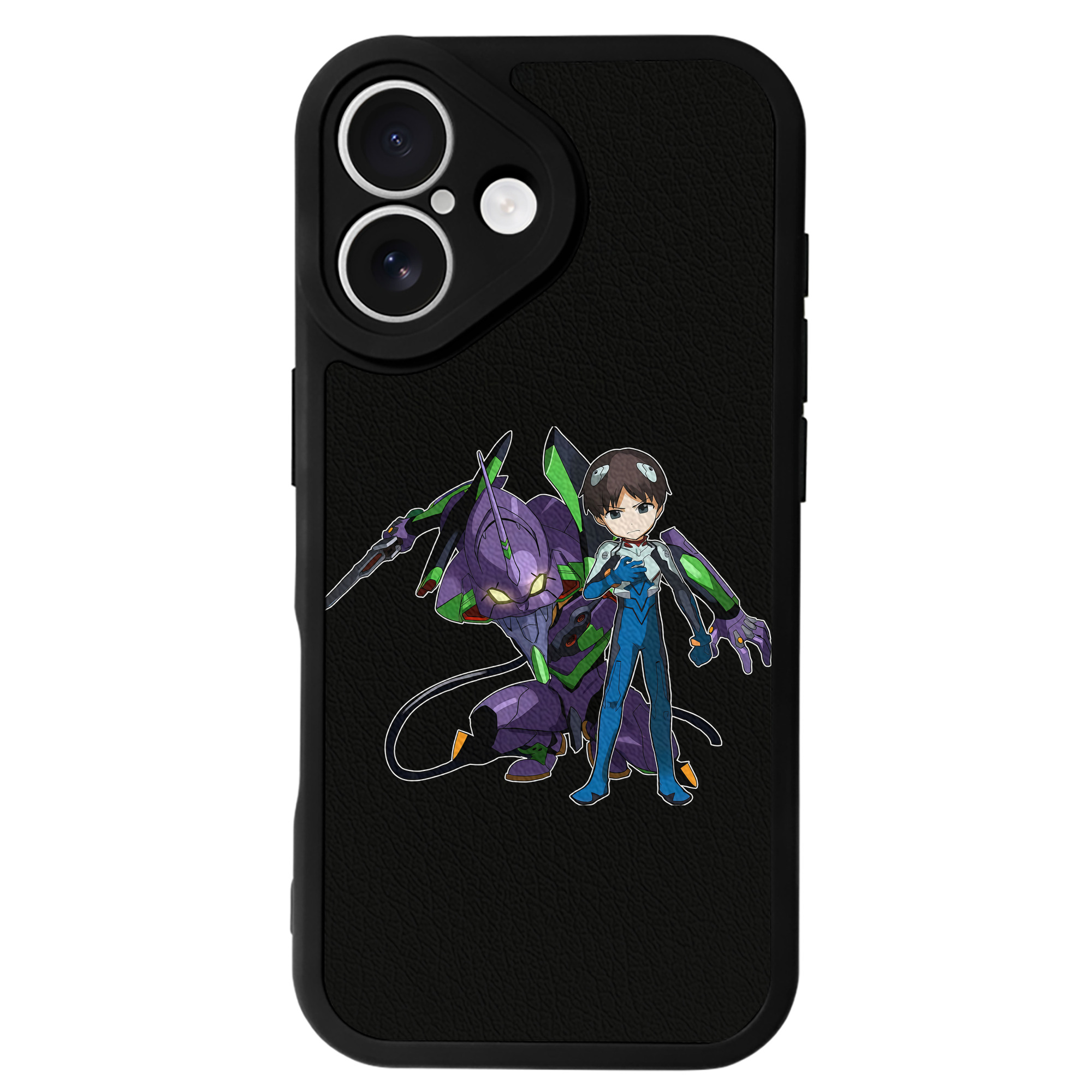 （画像用） EVA 新世紀エヴァンゲリオン 【iPhone 16シリーズ対応】シリコンスマホケース（レザー調） 材質：シリコン